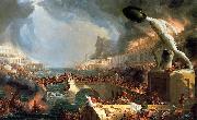 Thomas Cole Course of Empire Destruction France oil painting reproduction